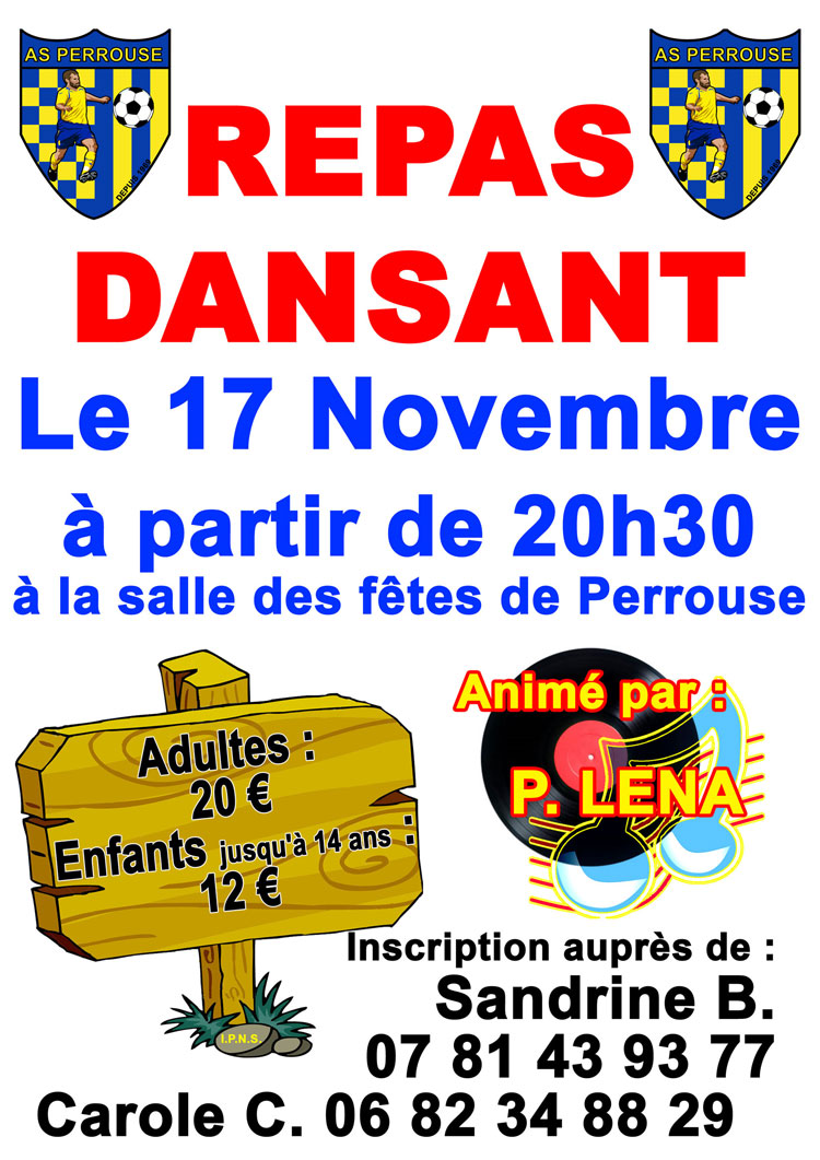 Repas dansant 2018 Perrouse